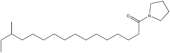 1-(14'-methylhexadecanoyl)pyrrolidine 结构式