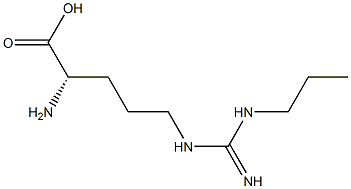 N(omega)-propylarginine 结构式