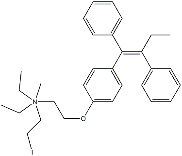 iodomethyl-N,N-diethyltamoxifen 结构式