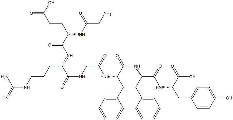 glycyl-glutamyl-arginyl-glycyl-phenylalanyl-phenylalanyl-tyrosine 结构式