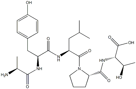 alanyl-tyrosyl-leucyl-prolyl-threonine 结构式