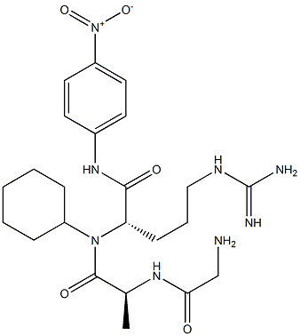 cyclohexylglycyl-alanyl-arginine-4-nitroanilide 结构式