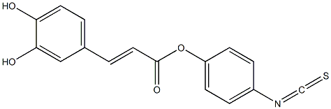 caffeic acid (4-isothiocyanato)phenyl ester 结构式