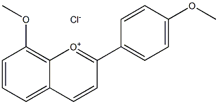 8,4'-DIMETHOXYFLAVYLIUMCHLORIDE 结构式