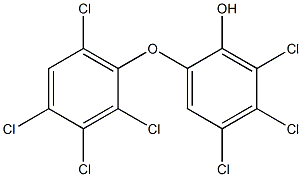 4,5,6-TRICHLORO-2-(2,3,4,6-TETRACHLOROPHENOXY)PHENOL 结构式