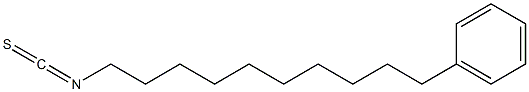 10-PHENYLDECYLISOTHIOCYANATE 结构式