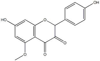 7,4'-DIHYDROXY-5-METHOXYFLAVONONE 结构式