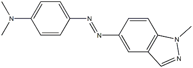 1-METHYL-5-(PARA-DIMETHYLAMINOPHENYLAZO)INDAZOLE 结构式