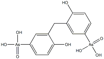 BIS(2-HYDROXY-5-ARSONOPHENYL)METHANE 结构式