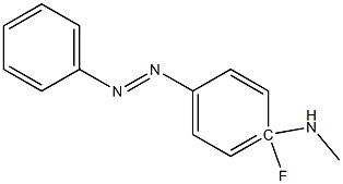 4FLUORO4MONOMETHYLAMINOAZOBENZENE 结构式