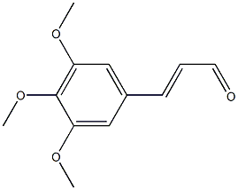 3',4',5'-TRIMETHOXYCINNAMICALDEHYDE 结构式