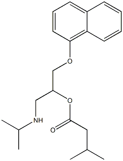 ISOVALERYL-PROPRANOLOL 结构式