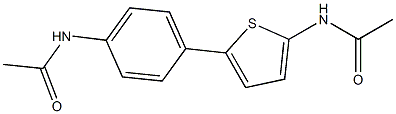 N-(5-PARA-ACETAMIDOPHENYLTHIOPHEN-2-YL)ACETAMIDE 结构式