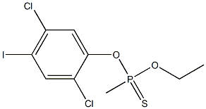 O-(2,5-DICHLORO-4-IODOPHENYL)O-ETHYLMETHYLPHOSPHONOTHIONATE 结构式