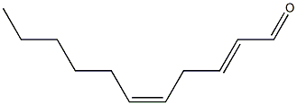 2-TRANS,5-CIS-UNDECADIENAL 结构式