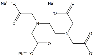 LEADDISODIUMETHYLENEDIAMINETETRAACETATE 结构式