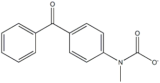 4-BENZOYLPHENYLMETHYLCARBAMATE 结构式