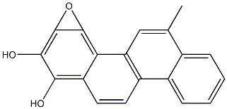 (+/-)-ANTI-6-METHYLCHRYSENE-1,2-DIOL-3,4-EPOXIDE 结构式