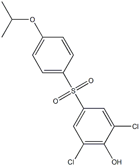 3,5-DICYHLORO-4-HYDROXYPHENYL4-ISOPROPOXYPHENYLSULFONE 结构式