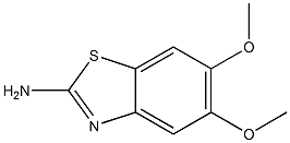 BENZOTHIAZOLE,2-AMINO-5,6-DIMETHOXY- 结构式