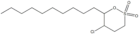3-CHLOROTETRA-DECANE-1,4-SULTONE 结构式