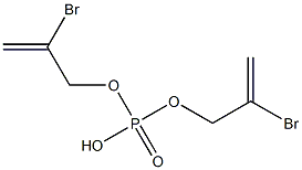 BIS(2-BROMO-2-PROPENYL)HYDROGENPHOSPHATE 结构式