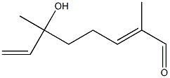 6-HYDROXY-2,6-DIMETHYL-2,7-OCTADIENAL 结构式