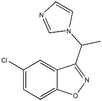 5-CHLORO-3-((1-IMIDAZOL-1-YL)ETHYL)BENZO(D)ISOXAZOLE 结构式