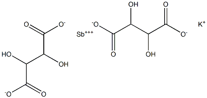 DL-ANTIMONYPOTASSIUMTARTRATE 结构式