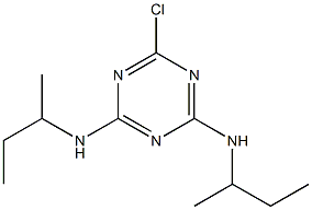 2-CHLORO-4,6-BIS(SEC-BUTYLAMINO)-S-TRIAZINE 结构式