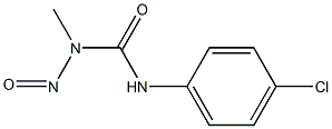 1-METHYL-1-NITROSO-3-(PARA-CHLOROPHENYL)UREA 结构式