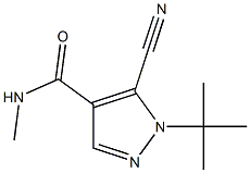 5-CYANO-1-(1-DIMETHYLETHYL)-N-METHYL-1H-PYRAZOLE-4-CARBOXAMIDE 结构式