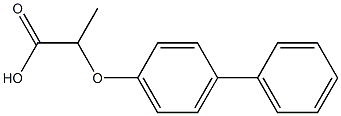 2-(PARA-PHENYLPHENOXY)PROPIONICACID 结构式