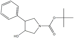 tert-butyl 3-hydroxy-4-phenylpyrrolidine-1-carboxylate 结构式