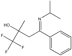 1-ISOPROPYLIMINO-1-PHENYL-3-(TRIFLUOROMETHYL)BUTAN-3-OL 结构式