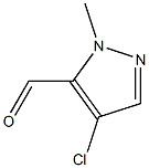 4-CHLORO-1-METHYLPYRAZOLE-5-CARBALDEHYDE 结构式