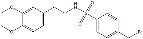 (2-(3,4-DIMETHOXYPHENYL)ETHYL)((4-(BROMOMETHYL)PHENYL)SULFONYL)AMINE: TECH. 结构式