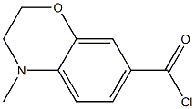 4-METHYL-3,4-DIHYDRO-2H-1,4-BENZOXAZINE-7-CARBONYL CHLORIDE: TECH. 结构式