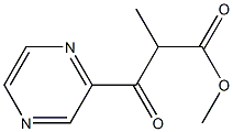 METHYL-2-METHYL-3-(PYRAZIN-2-YL)-3-OXOPROPIONATE 结构式