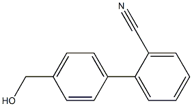 4'-羟甲基-2-氰基联苯 结构式