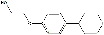 2-(对-环己烷基苯氧基)-乙醇 结构式