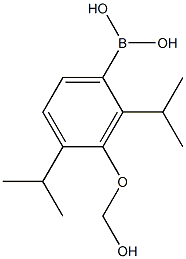 4-甲酸异丙酯苯硼酸 结构式