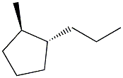 1-methyl-trans-2-propylcyclopentane 结构式