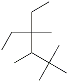 2,2,3,4-tetramethyl-4-ethylhexane 结构式