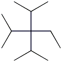 2,4-dimethyl-3-ethyl-3-isopropylpentane 结构式