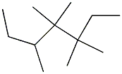 3,3,4,4,5-pentamethylheptane 结构式