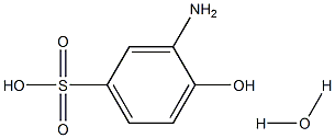 3-AMINO-4-HYROXYBENZENE SULPHONIC ACID HYDRATE 结构式