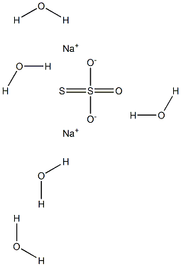 SODIUM THIOSULPHATE PENTAHYDRATE GRADE T 结构式