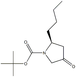 N-BOC-(2S)-2-BUTYL-4-OXOPYRROLIDINE 结构式