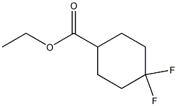 4,4 DIFLUORO-CYCLOHEXANECARBOXYLIC ACID ETHYL ESTER 结构式